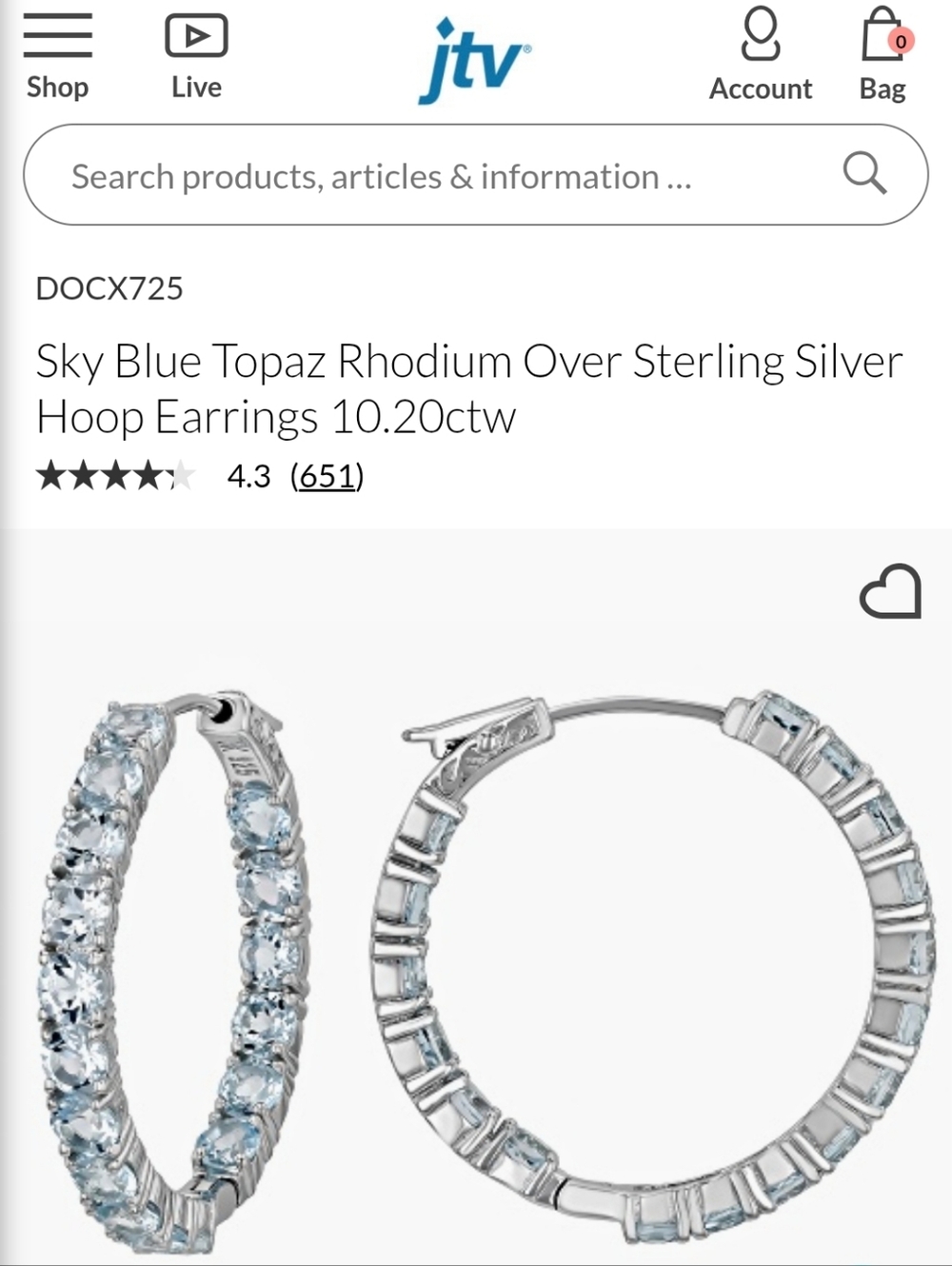 Geniune Topaz Earrings